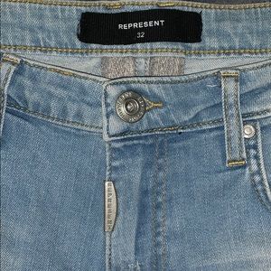 REPRESENT CLOTHING DISTRESSED JEANS